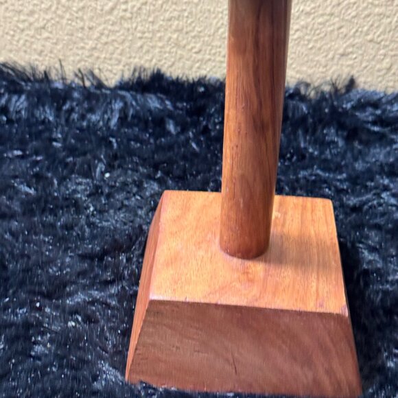 Vintage Wooden Hat Block Stand For Display Or Storage - Picture 4 of 5